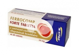 Ferrocomp forte tabletta 10 mg