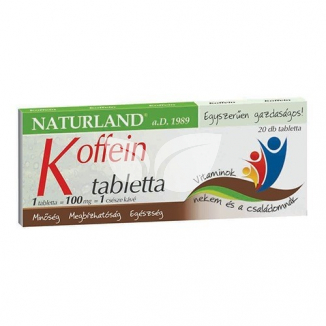 Naturland Koffein tabletta 100mg 20db