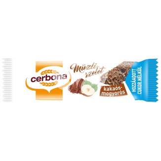 Cerbona Müzliszelet Cukorm. Kakaós-Mogy.