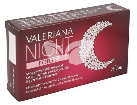 Valeriana Night Forte lágyzselatin kapszula