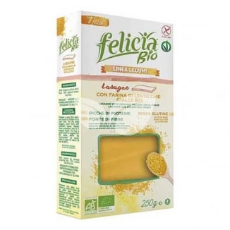 Felicia Bio Sárga Lencse Lasagne Gluténmentes Tészta 250 G