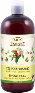 Green Pharmacy Gyógynövényes tusfürdő Shea vaj és zöld kávé