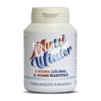 Multi Winter C-vitamin, szőlőmag, D3-vitamin kapszula - 30 db