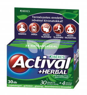 Béres actival+herbal filmtabletta 30 db