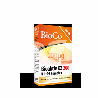 Bioco bioaktív k2 200 k1+d3 komplex tabletta 60 db