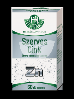 Herbária szerves cink étrend-kiegészítő tabletta 60 db