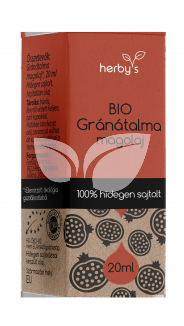 Herbys bio gránátalma magolaj hidegen sajtolt 20 ml