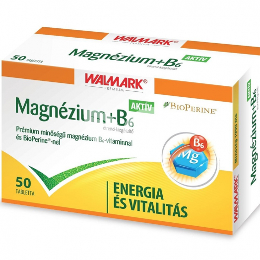 Walmark magnézium +b6 vitamin aktív 50 db