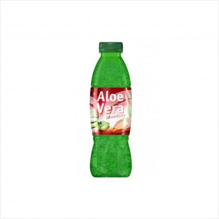 Aloe Vera ital aloe darabokkal eper ízű 500 ml