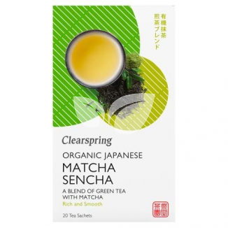 Clearspring bio japan matcha sencha zöld tea 20x1,8 g 36 g