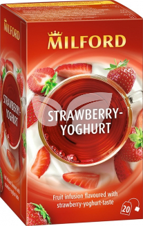 Milford eper-joghurt ízű gyümölcstea 20x2,5g 50 g