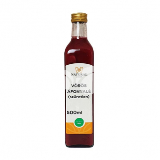 Natural áfonyalé vörös (szűretlen) 500 ml