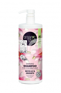 Organic Shop bio shine sampon vízililiommal és amaránttal 1000 ml