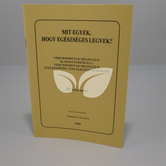 Könyv: mit egyek... "b" vércsoport 1 db