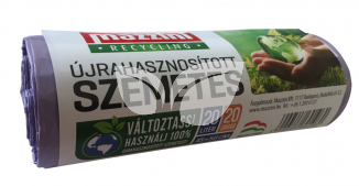 Mazzini újrahasznosított szemeteszsák 20L 20 db