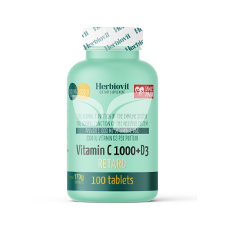 Herbiovit vitamin c1000+d3 retard tabletta 100 db