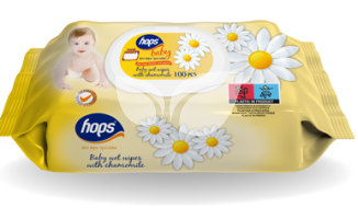 Hops baby nedves törlőkendő kamilla 100 db