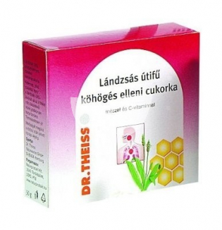 Dr.Theiss Lándzsás útifű köhögés elleni cukorka mézzel és C-vitaminnal 50g