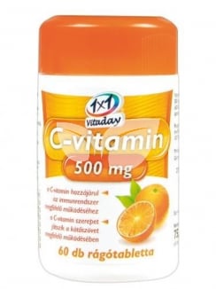 1x1 Vitaday C-vitamin rágótabletta 500 mg - 1.