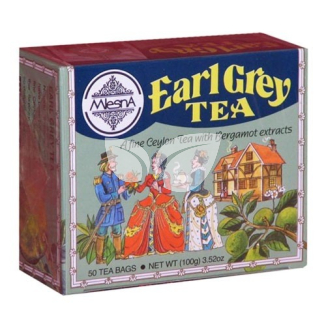 Mlesna Earl Grey tea Filteres, bergamot aromával