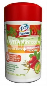 1X1 Vitaday C-vitamin 1000mg+D3 vitamin+csipkebogyó rágótabletta narancs - 1.
