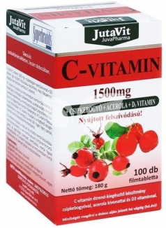 JutaVit C-vitamin+D3 1500mg csipkebogyó+acerola tabletta - 1.