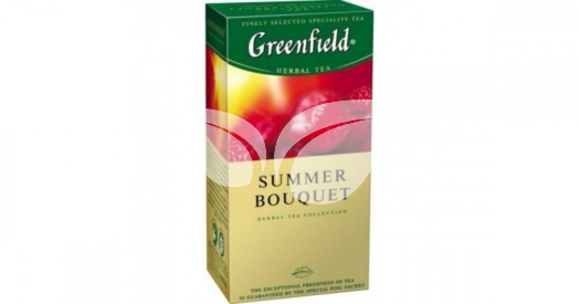Greenfield - Summer Bouquet - Málna Ízesítésű  Gyümölcstea Keverék 50G