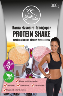 Szafi Free barna rizscsíra-fehérjepor protein shake karobos 300 g