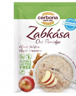 Cerbona Almás-fahéjas zabkása, gluténmentes, laktózmentes, cukor hozzáadása nélkül, édesítősz. 50 g