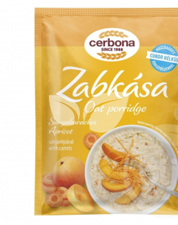 Cerbona Zabkása sárgabarackos-sárgarépás Hozzáadott Cukor Nélkül 50 g