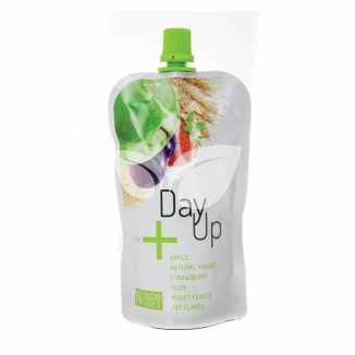 Day Up green alma püré joghurt-eper-szilva-cereália 120 g