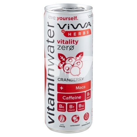 Viwa Herbs vitality Zero cranberry 250 ml