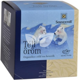 Sonnentor Bio Téli Öröm Zöld Tea Keverék Piramis Filteres 30 g