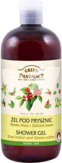 Green Pharmacy Gyógynövényes tusfürdő Shea vaj és zöld kávé