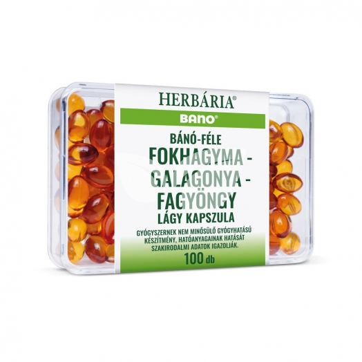 Herbária Bánó-féle Fokhagyma - Galagonya - Fagyöngy kapszula