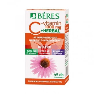 Béres Retard C-vitamin 1000 mg + Herbal filmtabletta 45 db