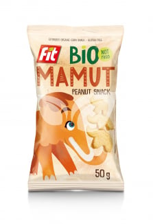 Fit bio mamut extrudált gluténmentes snack mogyoró ízű 50 g