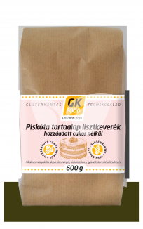 Gk Food lisztkeverék piskóta tortaalap hozzáadott cukor nélkül 600 g