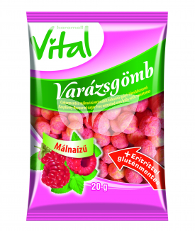 K. Vital varázsgömb cukormentes extrudált kukoricagolyó málna ízű 20 g