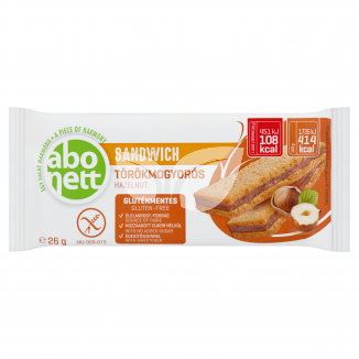 Abonett gluténmentes sandwich törökmogyorós 26 g