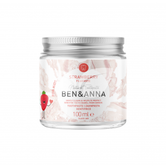 Ben&anna tégelyes epres gyerekfogkrém fluoriddal 100 ml