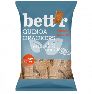 Bettr bio vegán gluténmentes quinoa kréker füstölt paprika 100 g