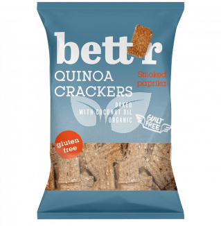 Bettr bio vegán gluténmentes quinoa kréker füstölt paprika 100 g