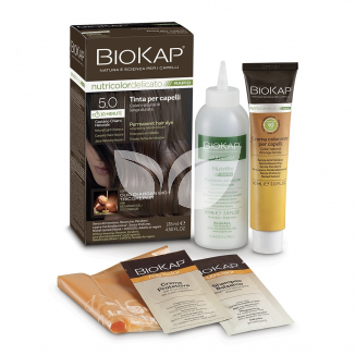 Biokap nutricolor rapid tartós hajfesték nr 5.0 natural light chestnut 135 ml