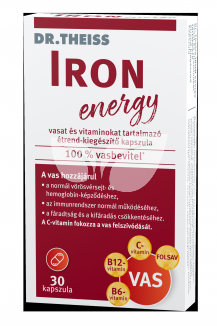 Dr.Theiss iron energy vasat és vitaminokat tartalmazó étrend-kiegészítő kapszula 30 db