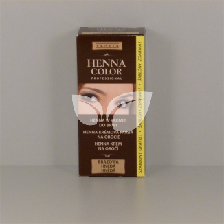 Henna Color tartós szempilla és szemöldök krémfesték barna 15 g