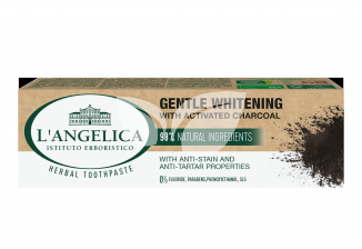 Langelica herbal fogkrém gentle whitening aktív szén 75 ml