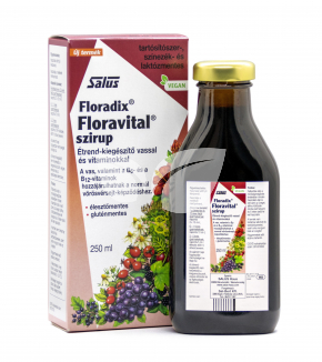 Salus floradix floravital szirup vassal és b-vitaminokkal 250 ml