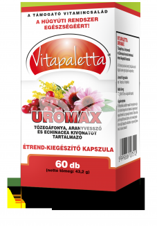 Vitapaletta uromax tőzegáfonya, aranyvessző és echinacea kivonatot tartalmazó kapszula 60 db