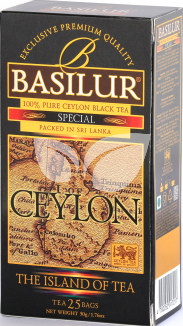 Basilur the island of tea special fekete tea 25 filter 50 g